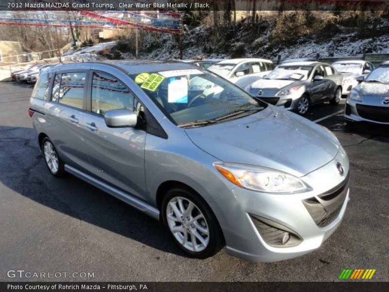 Clear Water Blue Metallic / Black 2012 Mazda MAZDA5 Grand Touring