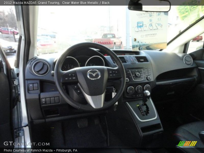 Clear Water Blue Metallic / Black 2012 Mazda MAZDA5 Grand Touring