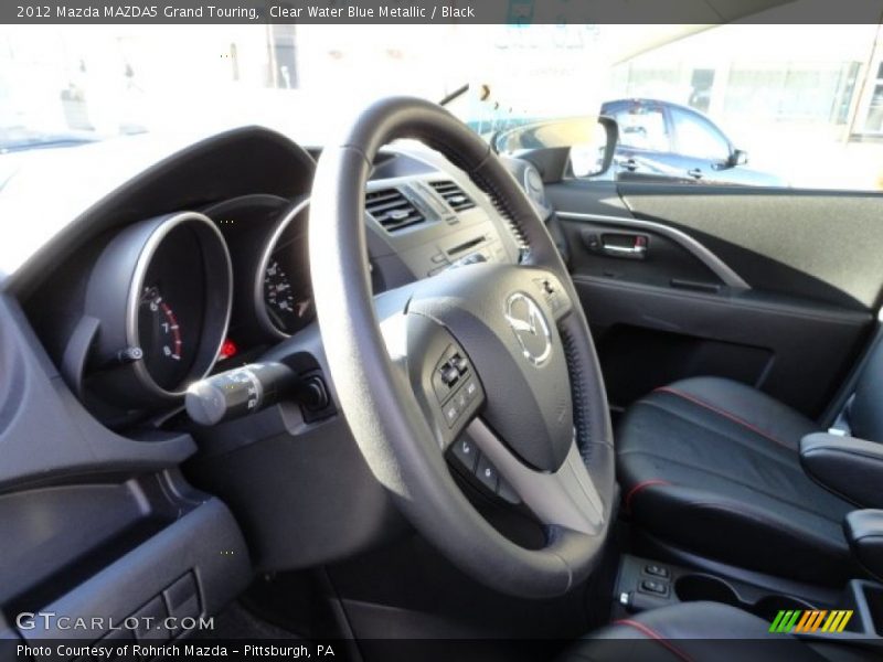 Clear Water Blue Metallic / Black 2012 Mazda MAZDA5 Grand Touring