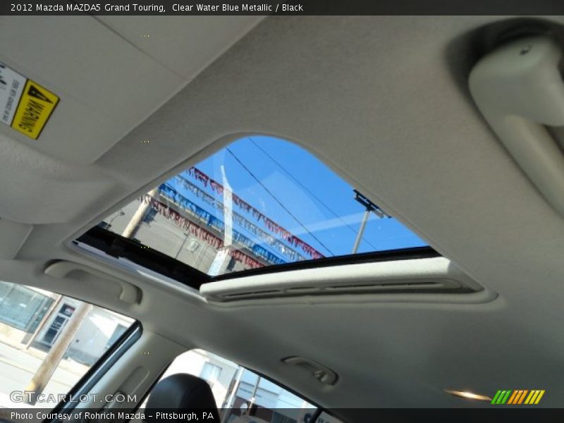 Clear Water Blue Metallic / Black 2012 Mazda MAZDA5 Grand Touring