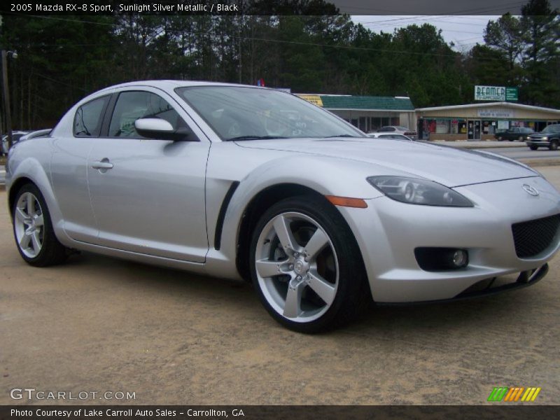 Sunlight Silver Metallic / Black 2005 Mazda RX-8 Sport