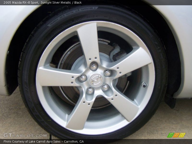 Sunlight Silver Metallic / Black 2005 Mazda RX-8 Sport