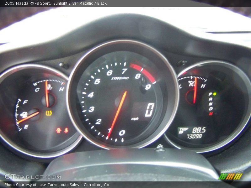 Sunlight Silver Metallic / Black 2005 Mazda RX-8 Sport