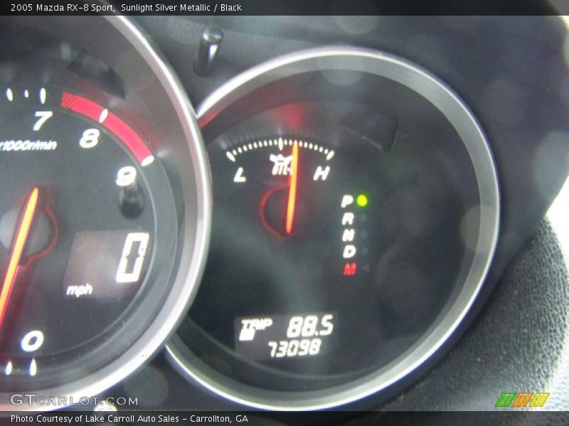 Sunlight Silver Metallic / Black 2005 Mazda RX-8 Sport