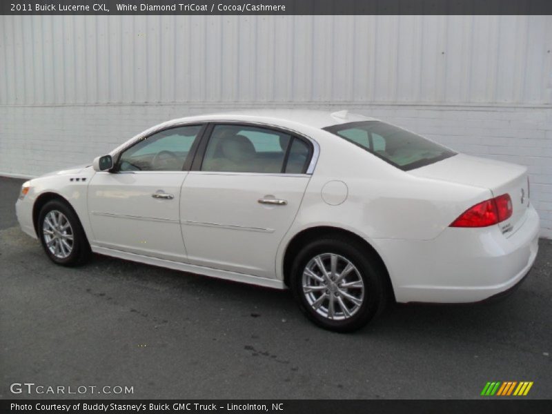 White Diamond TriCoat / Cocoa/Cashmere 2011 Buick Lucerne CXL