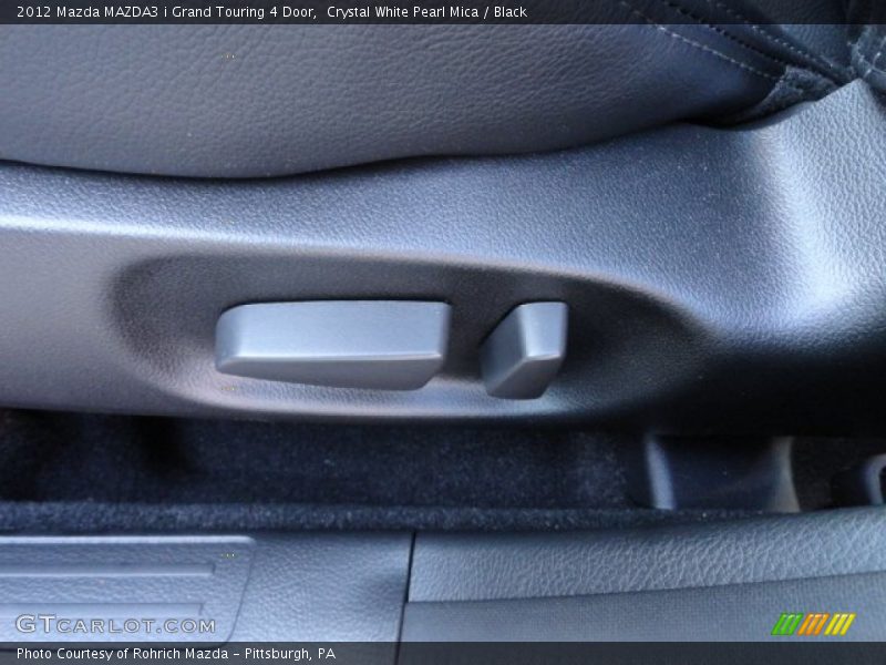 Crystal White Pearl Mica / Black 2012 Mazda MAZDA3 i Grand Touring 4 Door