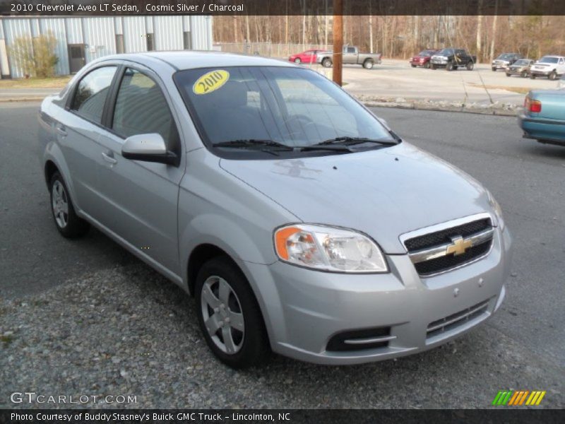 Cosmic Silver / Charcoal 2010 Chevrolet Aveo LT Sedan