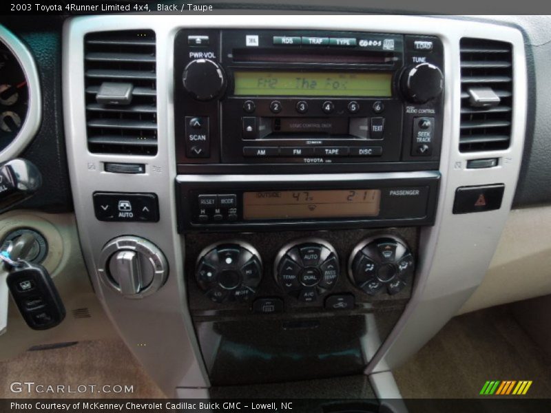 Black / Taupe 2003 Toyota 4Runner Limited 4x4