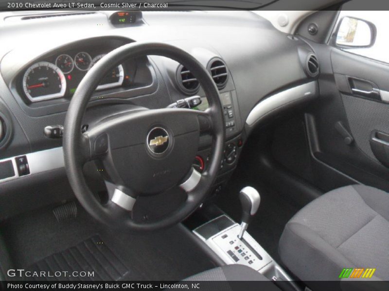 Cosmic Silver / Charcoal 2010 Chevrolet Aveo LT Sedan