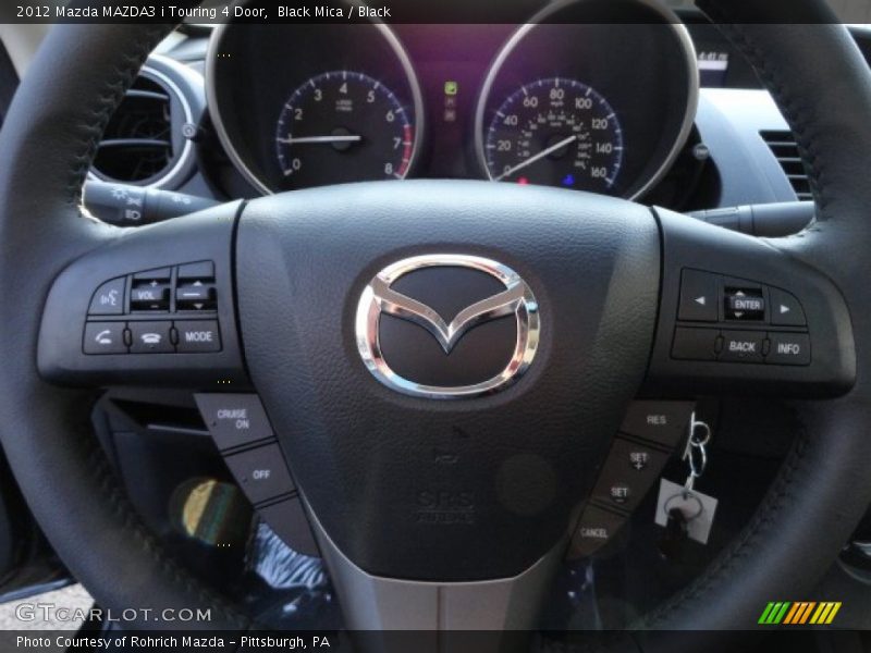 Black Mica / Black 2012 Mazda MAZDA3 i Touring 4 Door