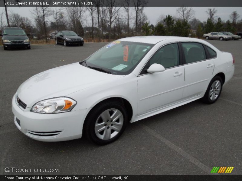 Summit White / Neutral 2011 Chevrolet Impala LS