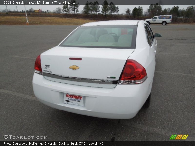 Summit White / Neutral 2011 Chevrolet Impala LS