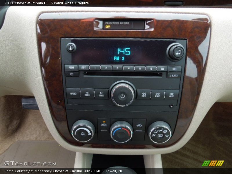 Summit White / Neutral 2011 Chevrolet Impala LS