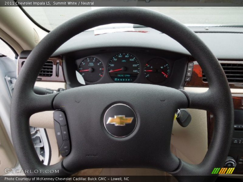 Summit White / Neutral 2011 Chevrolet Impala LS