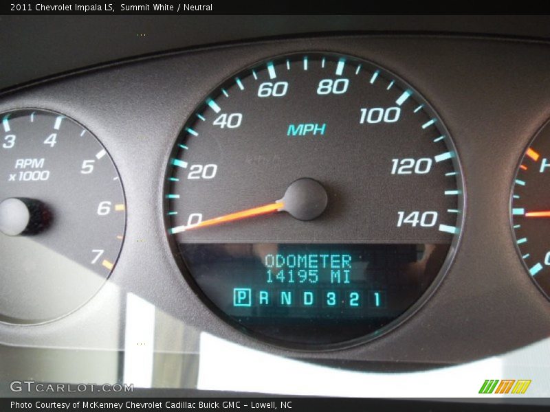 Summit White / Neutral 2011 Chevrolet Impala LS