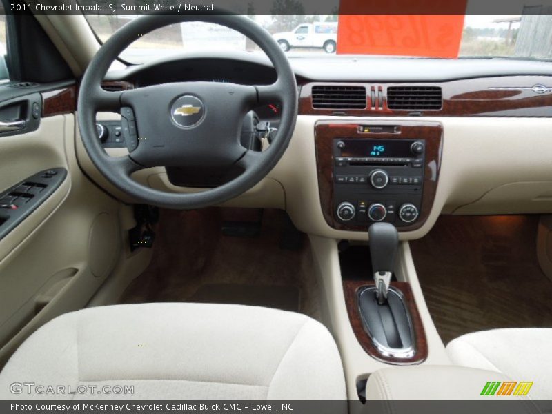 Summit White / Neutral 2011 Chevrolet Impala LS