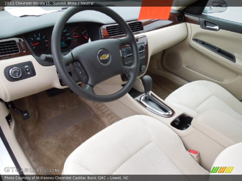 Summit White / Neutral 2011 Chevrolet Impala LS