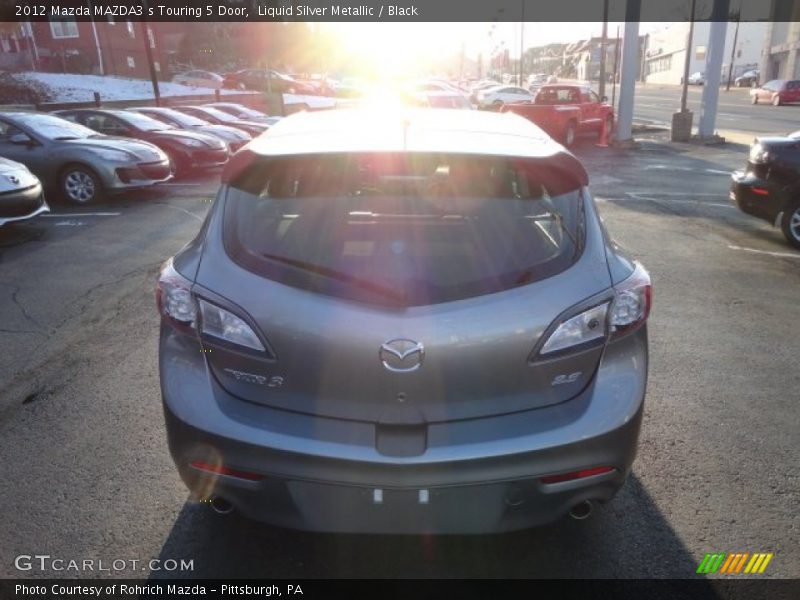 Liquid Silver Metallic / Black 2012 Mazda MAZDA3 s Touring 5 Door