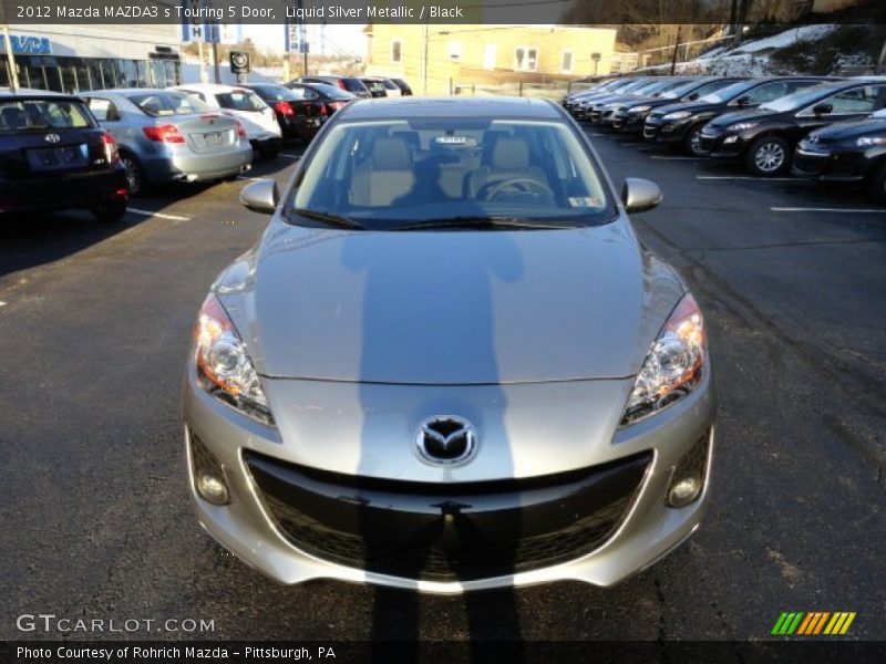 Liquid Silver Metallic / Black 2012 Mazda MAZDA3 s Touring 5 Door