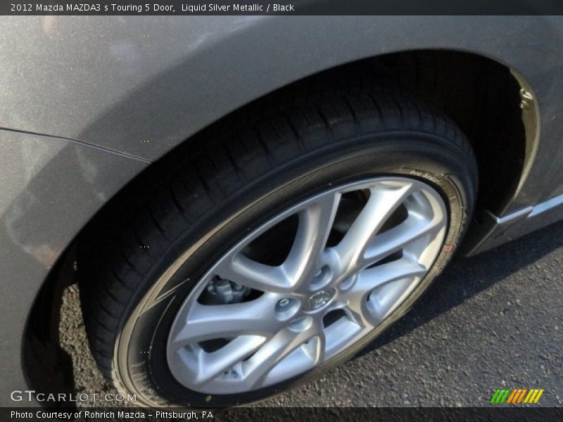 Liquid Silver Metallic / Black 2012 Mazda MAZDA3 s Touring 5 Door