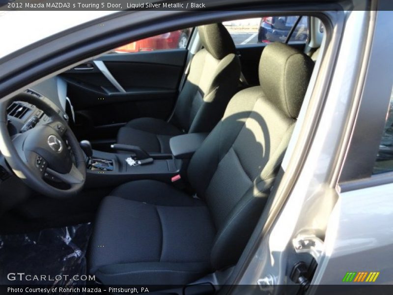Liquid Silver Metallic / Black 2012 Mazda MAZDA3 s Touring 5 Door
