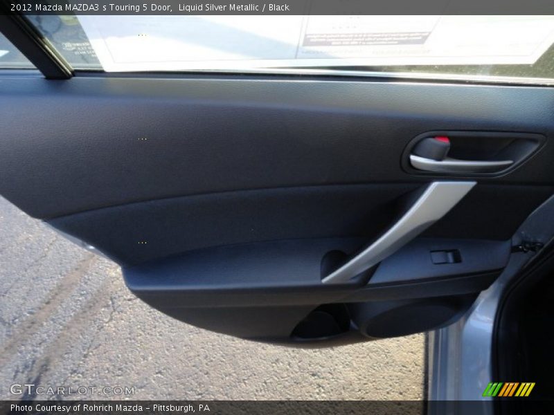 Liquid Silver Metallic / Black 2012 Mazda MAZDA3 s Touring 5 Door