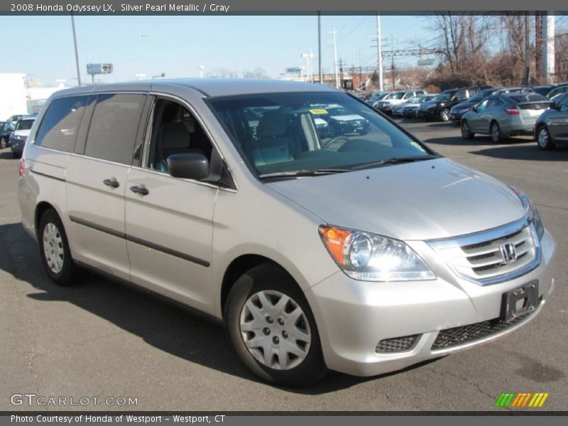 Silver Pearl Metallic / Gray 2008 Honda Odyssey LX