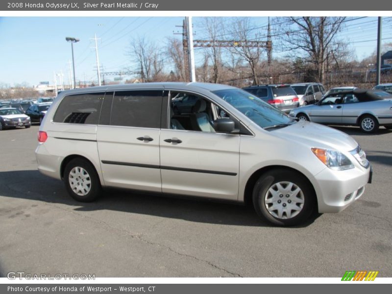 Silver Pearl Metallic / Gray 2008 Honda Odyssey LX