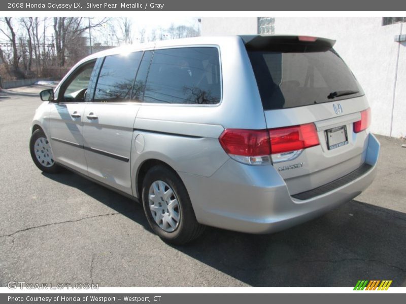 Silver Pearl Metallic / Gray 2008 Honda Odyssey LX