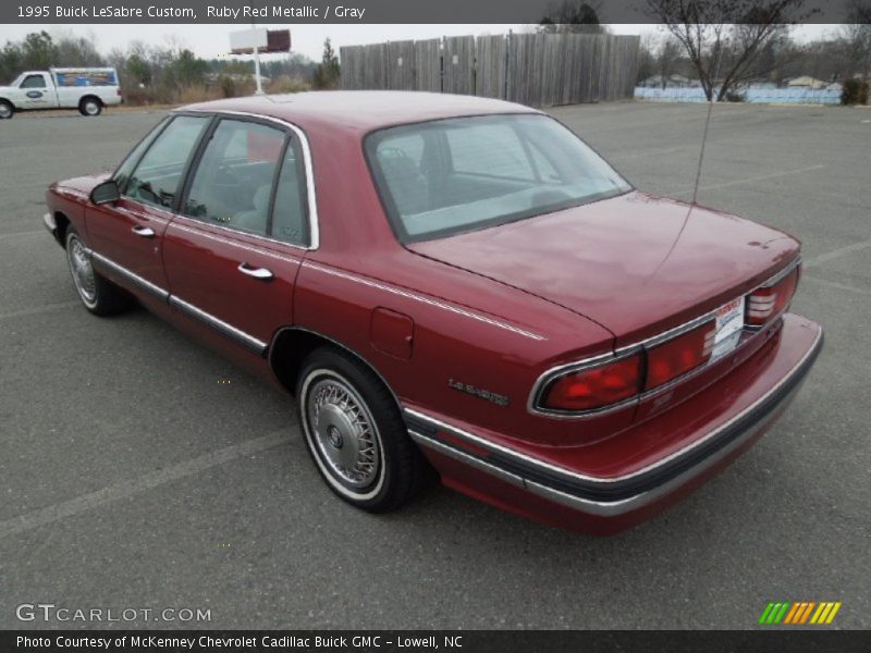 Ruby Red Metallic / Gray 1995 Buick LeSabre Custom