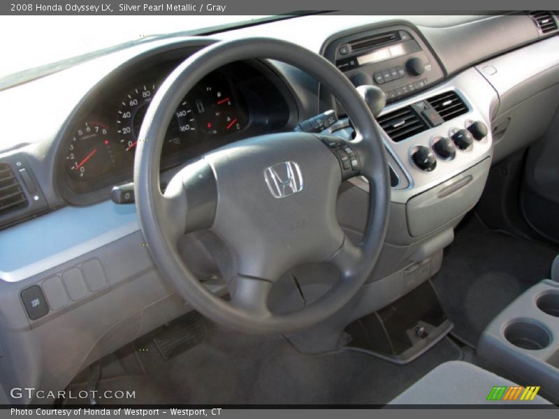 Silver Pearl Metallic / Gray 2008 Honda Odyssey LX
