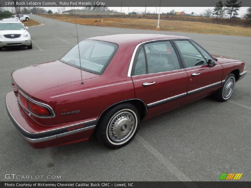 Ruby Red Metallic / Gray 1995 Buick LeSabre Custom