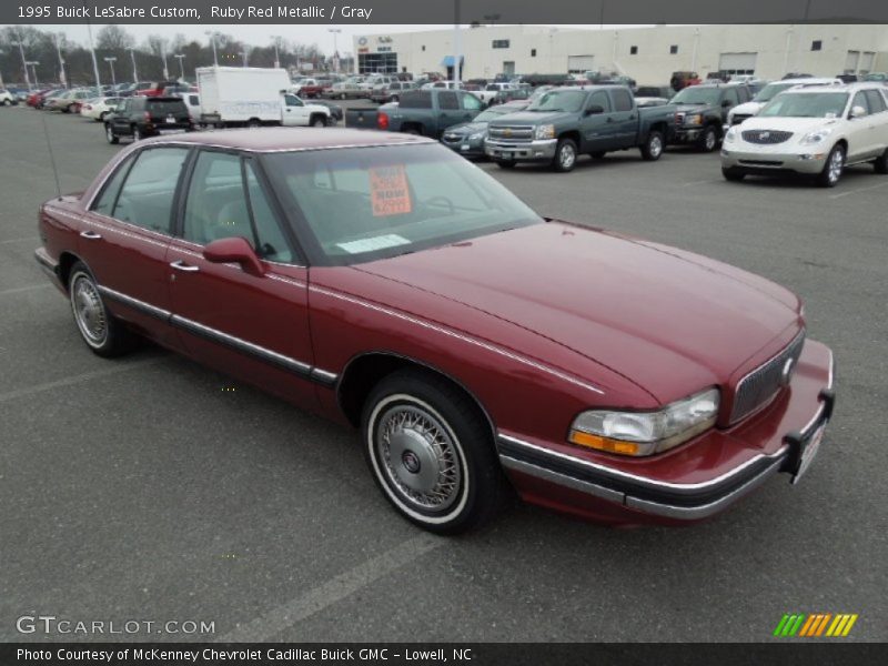 Ruby Red Metallic / Gray 1995 Buick LeSabre Custom