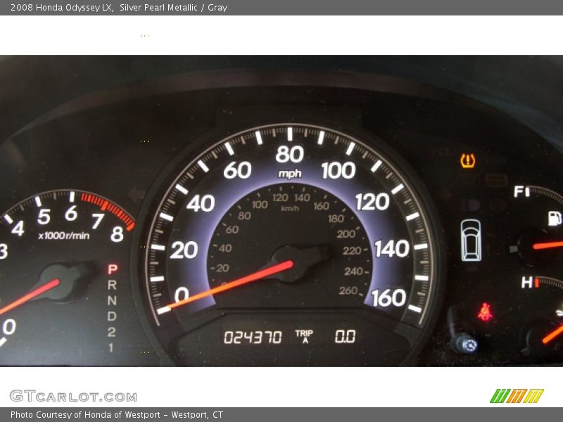 Silver Pearl Metallic / Gray 2008 Honda Odyssey LX