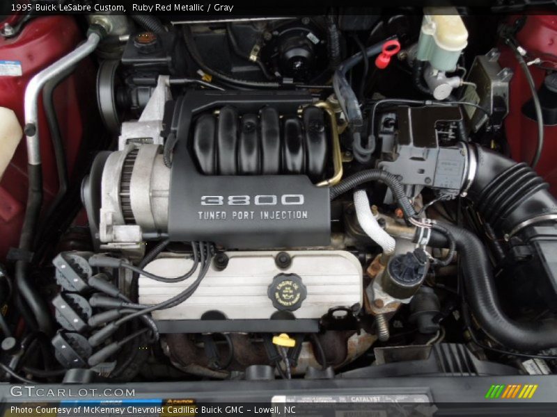 Ruby Red Metallic / Gray 1995 Buick LeSabre Custom
