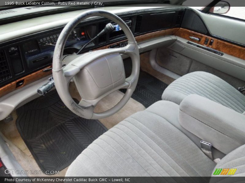 Ruby Red Metallic / Gray 1995 Buick LeSabre Custom