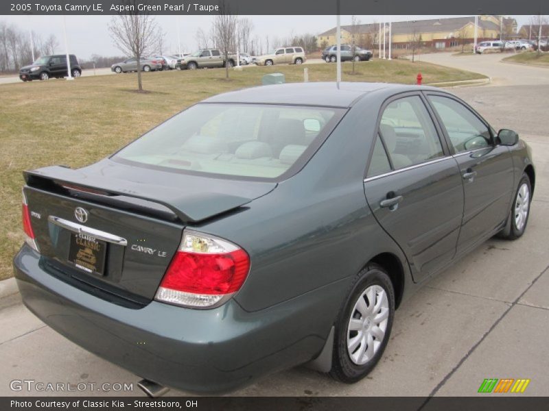 Aspen Green Pearl / Taupe 2005 Toyota Camry LE