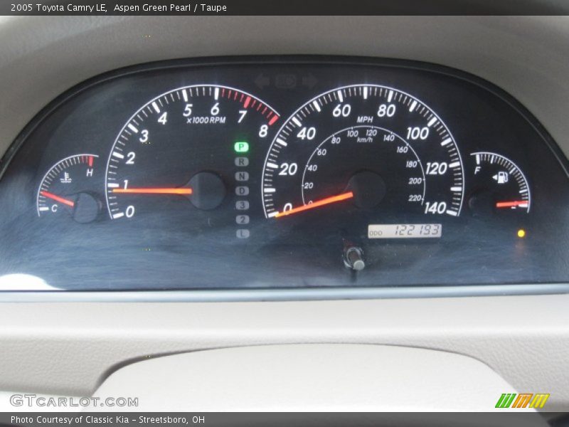 Aspen Green Pearl / Taupe 2005 Toyota Camry LE