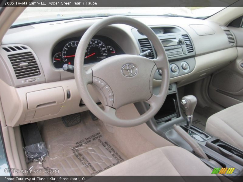 Aspen Green Pearl / Taupe 2005 Toyota Camry LE