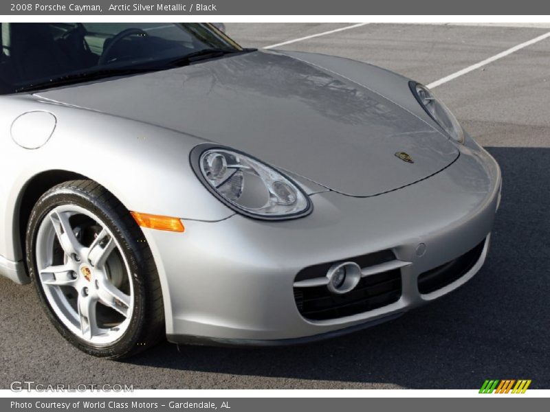 Arctic Silver Metallic / Black 2008 Porsche Cayman
