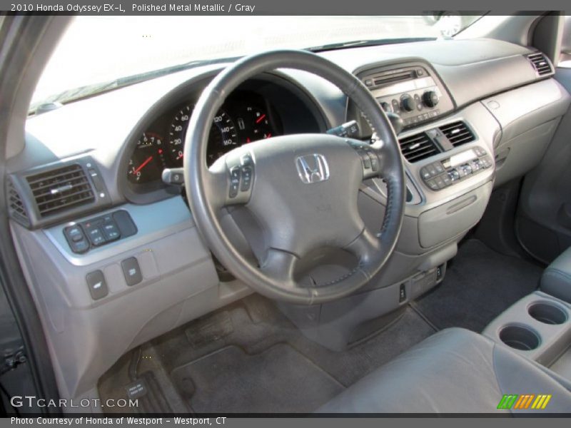 Polished Metal Metallic / Gray 2010 Honda Odyssey EX-L