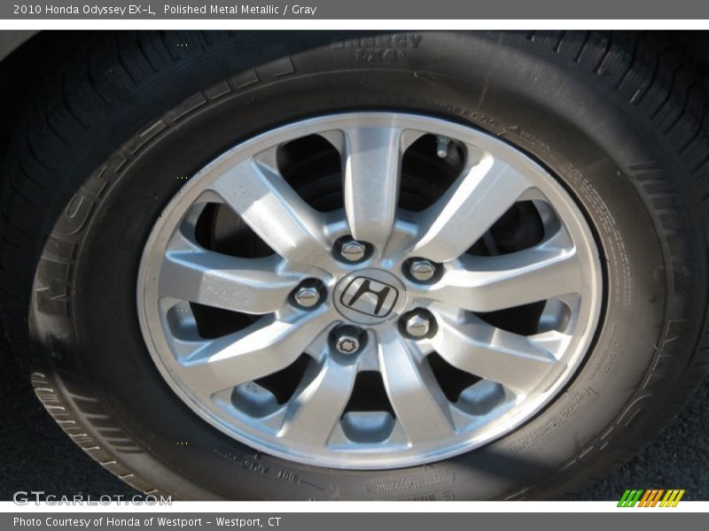 Polished Metal Metallic / Gray 2010 Honda Odyssey EX-L