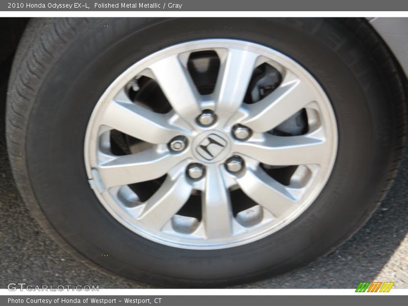 Polished Metal Metallic / Gray 2010 Honda Odyssey EX-L
