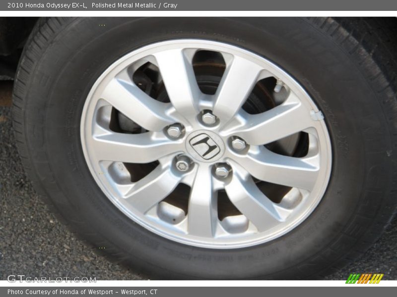 Polished Metal Metallic / Gray 2010 Honda Odyssey EX-L