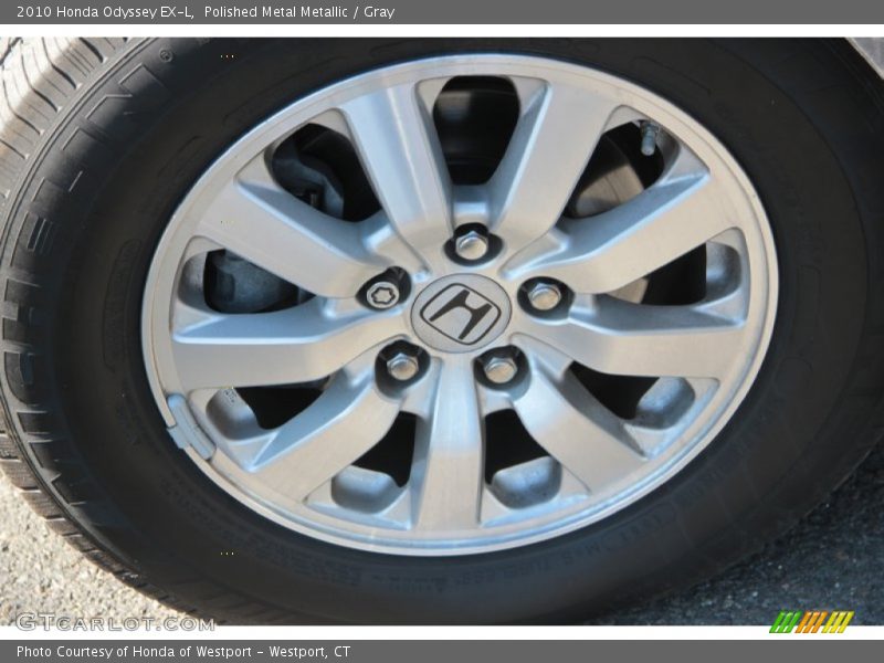 Polished Metal Metallic / Gray 2010 Honda Odyssey EX-L