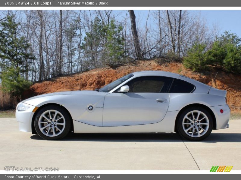Titanium Silver Metallic / Black 2006 BMW Z4 3.0si Coupe