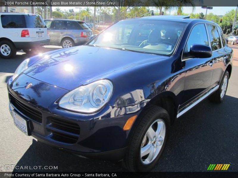 Lapis Blue Metallic / Stone/Steel Grey 2004 Porsche Cayenne S