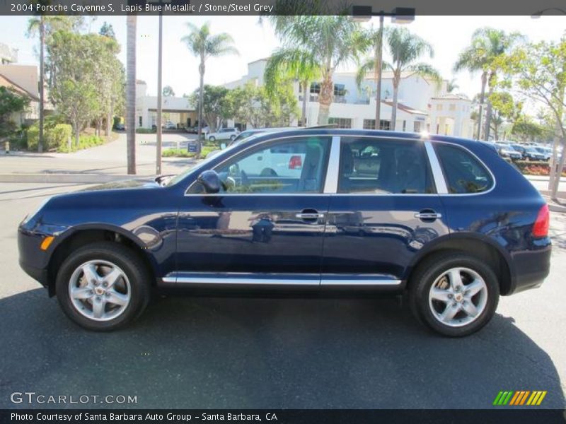 Lapis Blue Metallic / Stone/Steel Grey 2004 Porsche Cayenne S