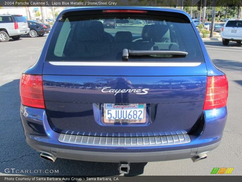 Lapis Blue Metallic / Stone/Steel Grey 2004 Porsche Cayenne S