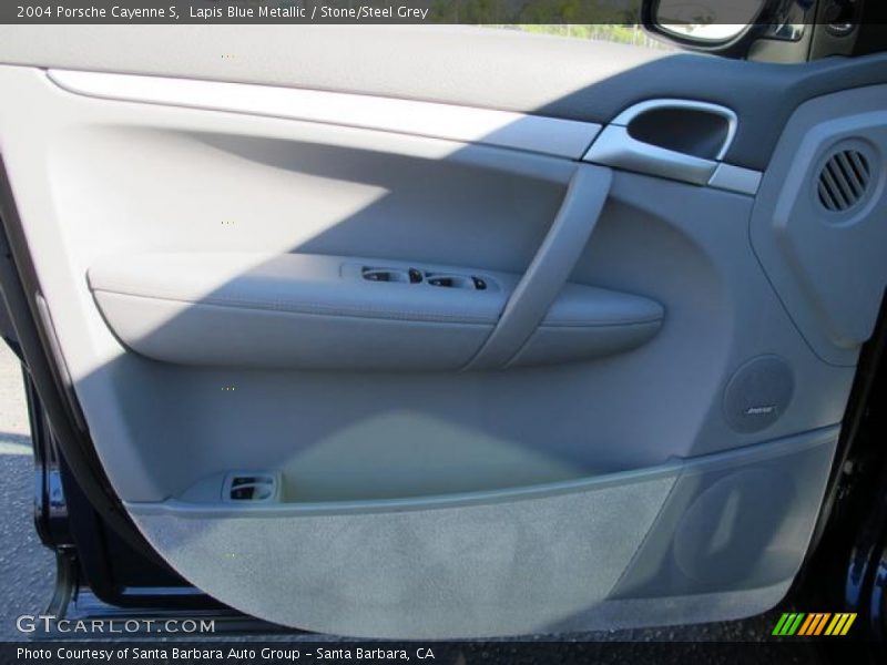 Lapis Blue Metallic / Stone/Steel Grey 2004 Porsche Cayenne S